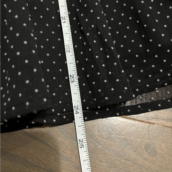 J.Crew Polka Dot Black & White Tiered MIDI Skirt Elastic Waist Size PS - Picture 7 of 7